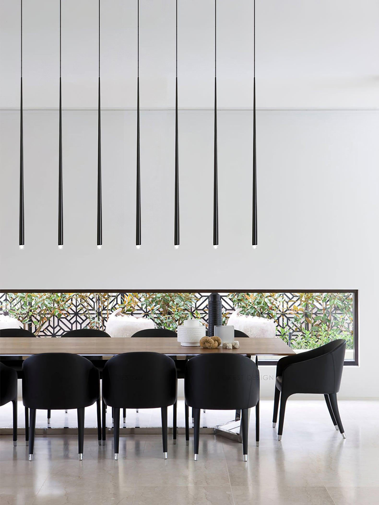 Lustra Chandelier Élancé Noir Minimaliste - Neutralighting
