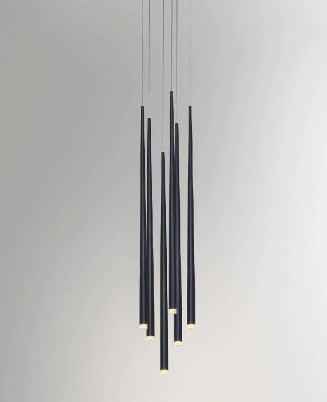 Lustra Chandelier Élancé Noir Minimaliste - Neutralighting
