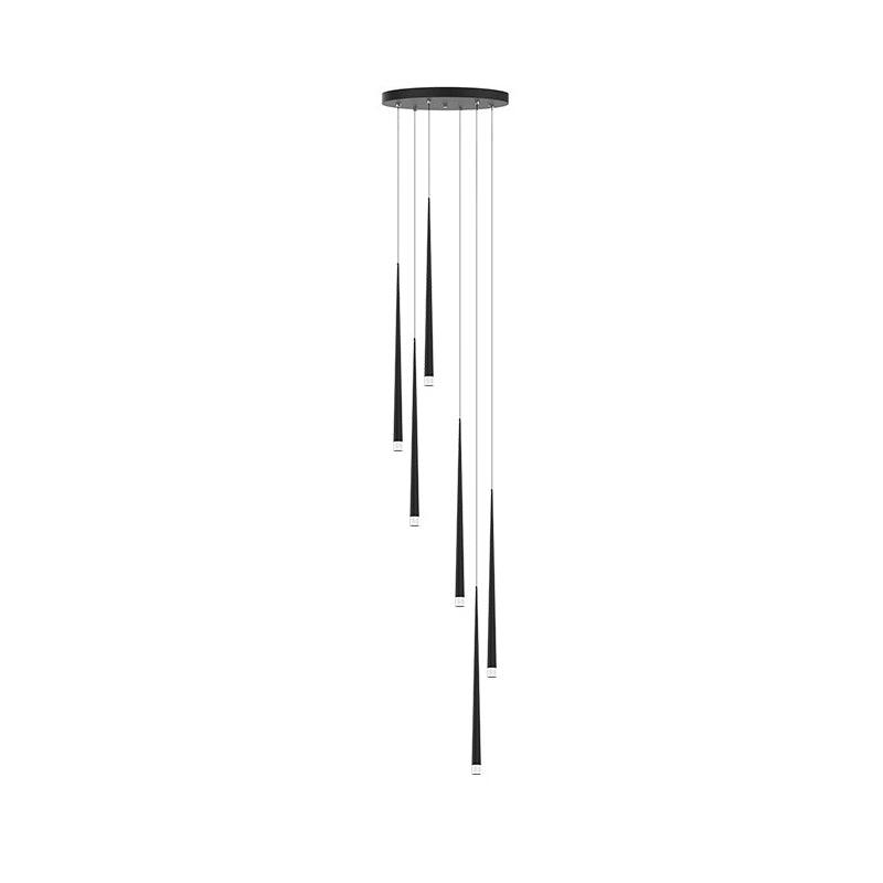 Lustra Chandelier Élancé Noir Minimaliste - Neutralighting