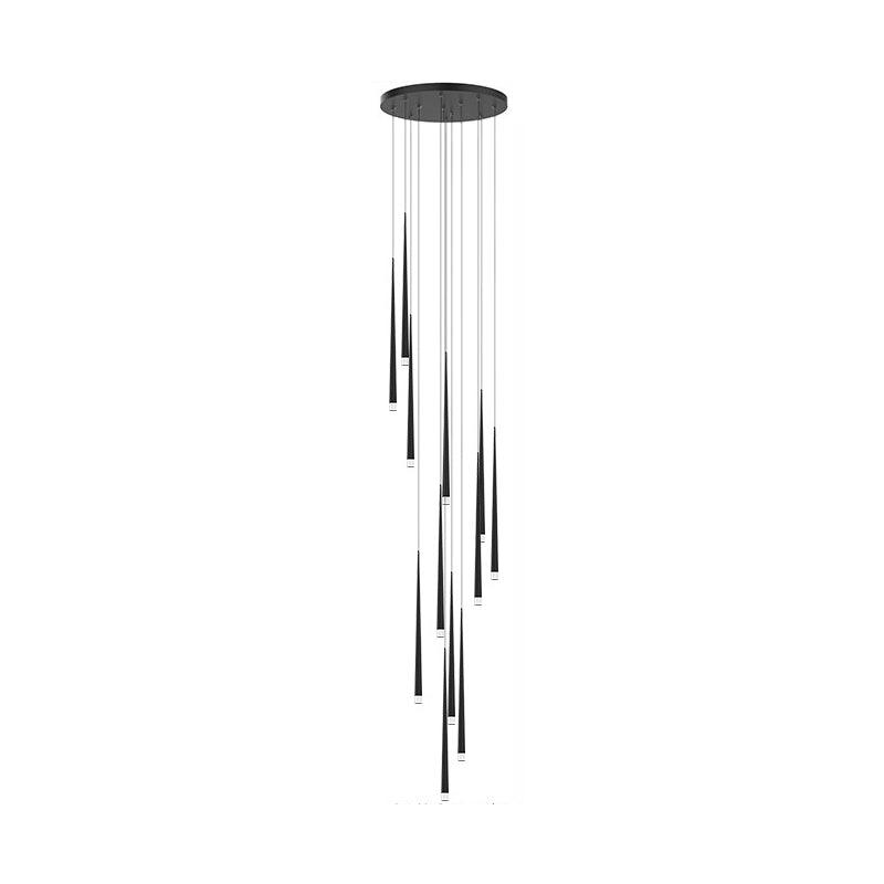 Lustra Chandelier Élancé Noir Minimaliste - Neutralighting
