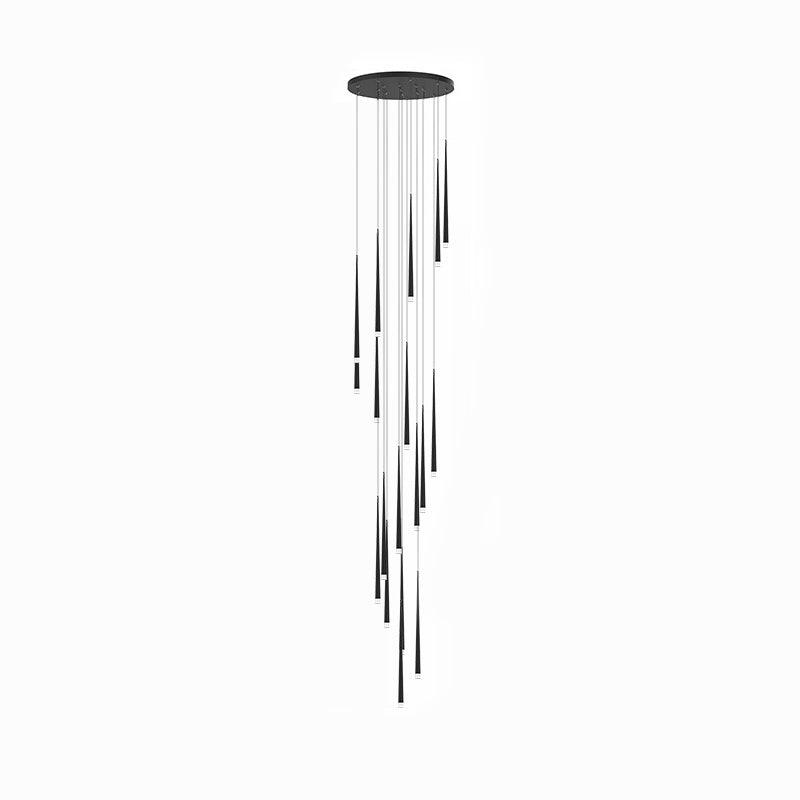 Lustra Chandelier Élancé Noir Minimaliste - Neutralighting