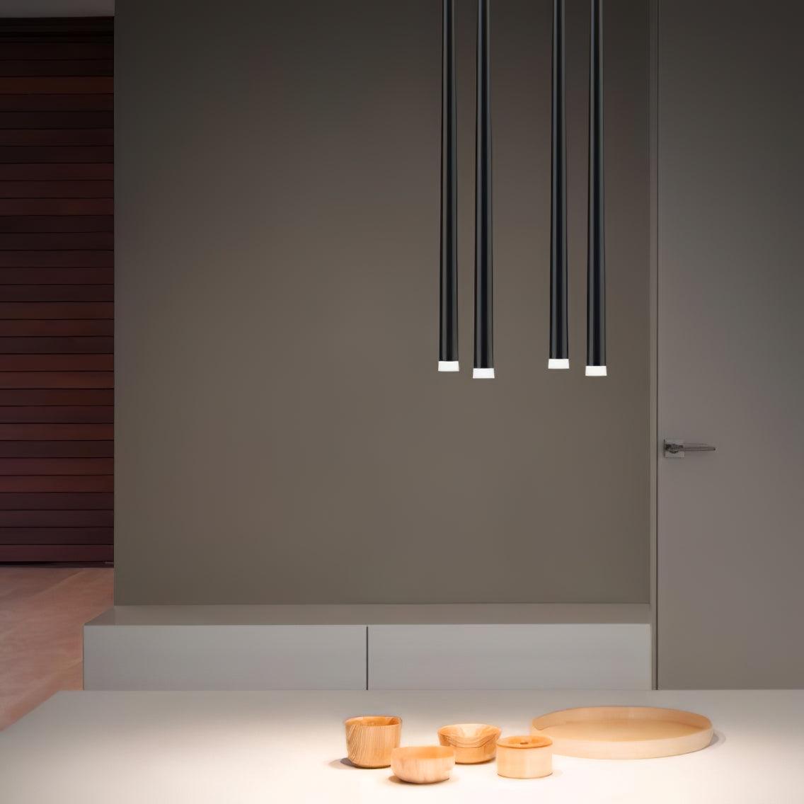 Lustra Chandelier Élancé Noir Minimaliste - Neutralighting