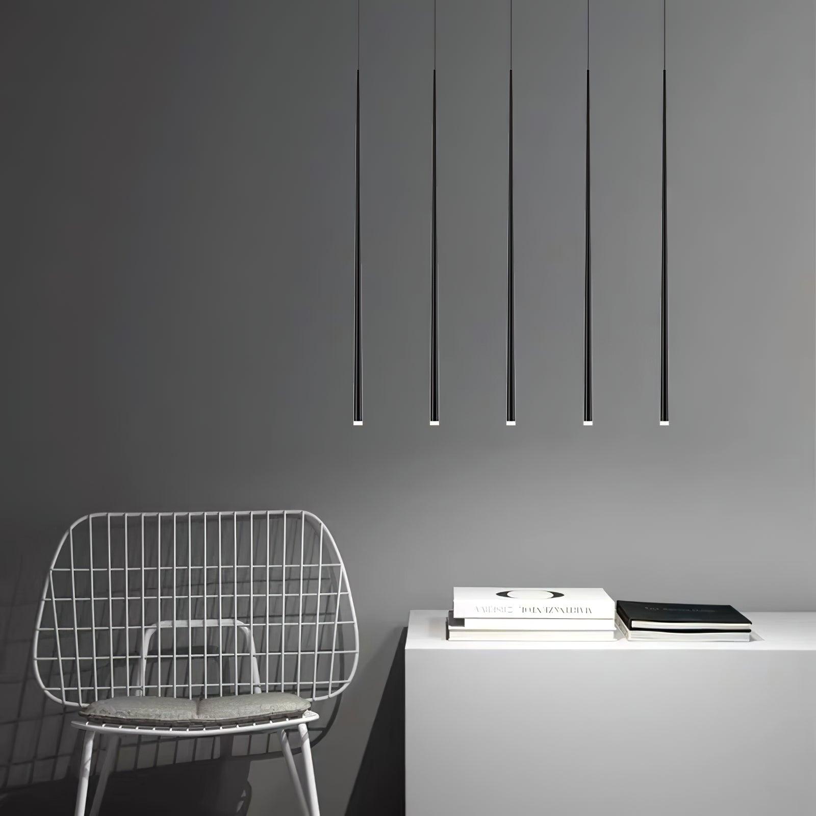 Lustra Chandelier Élancé Noir Minimaliste - Neutralighting