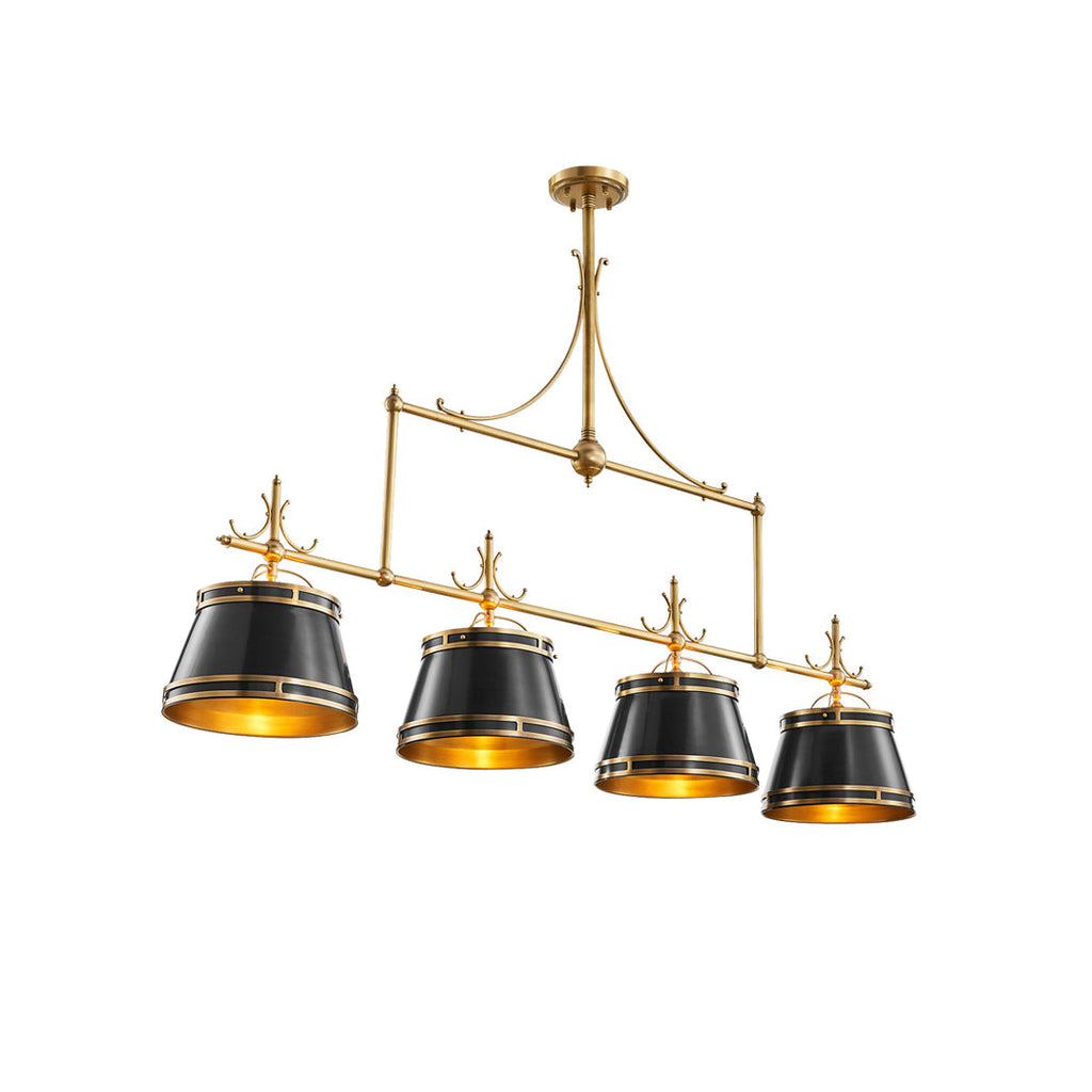 Ulphaion Ancien Industriel Laiton Métal Lustre - Neutralighting