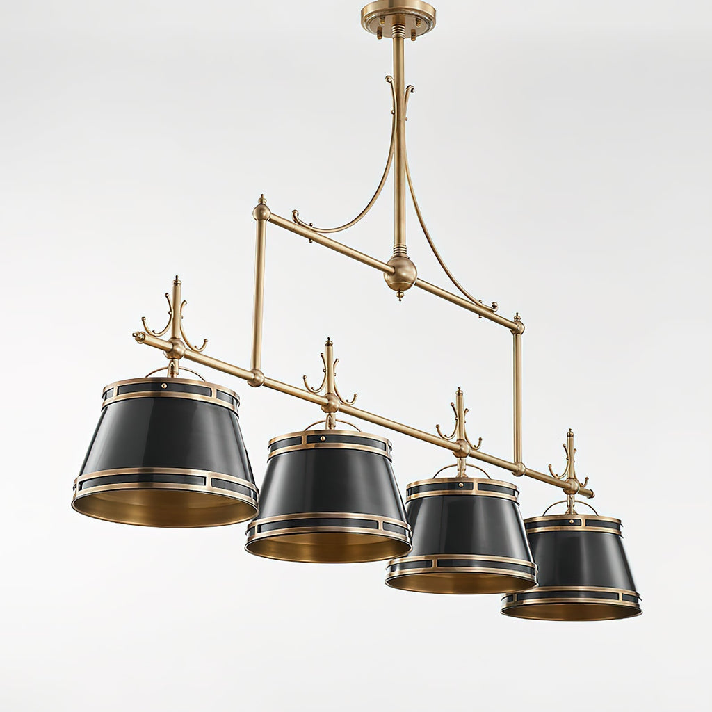 Ulphaion Ancien Industriel Laiton Métal Lustre - Neutralighting