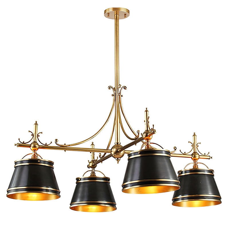 Ulphaion Ancien Industriel Laiton Métal Lustre - Neutralighting