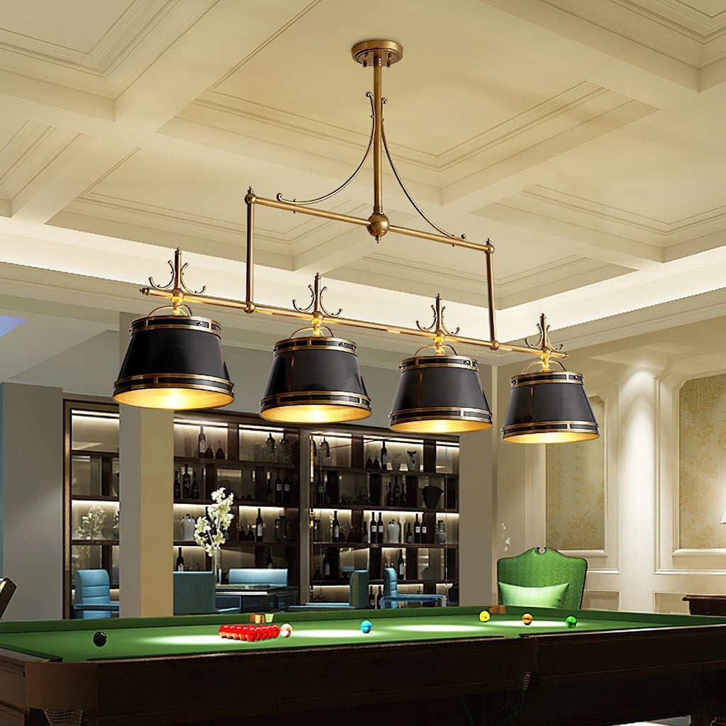 Ulphaion Ancien Industriel Laiton Métal Lustre - Neutralighting