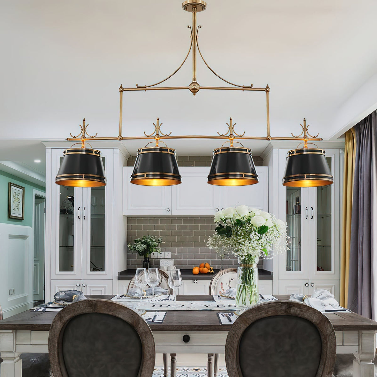Ulphaion Ancien Industriel Laiton Métal Lustre - Neutralighting