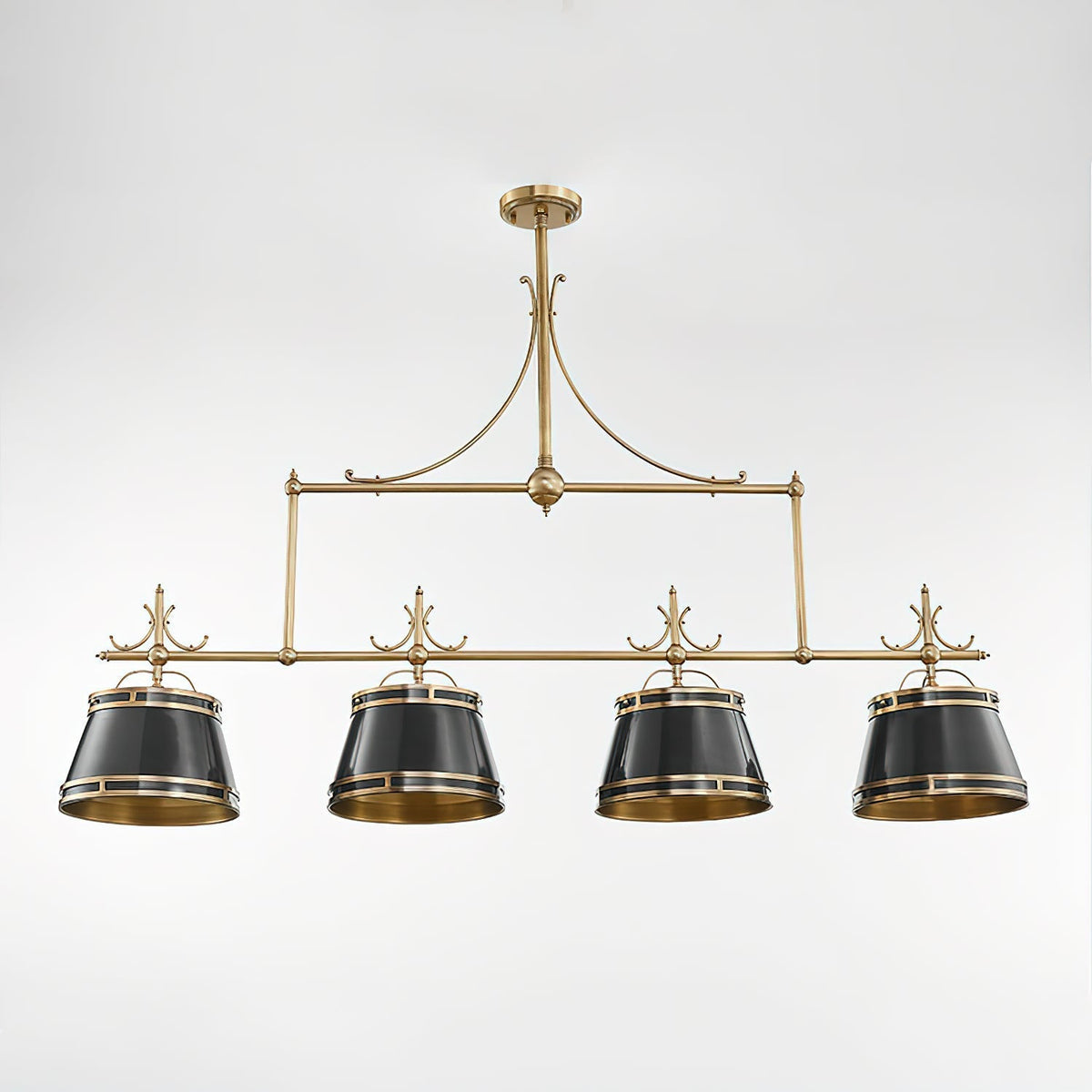 Ulphaion Ancien Industriel Laiton Métal Lustre - Neutralighting