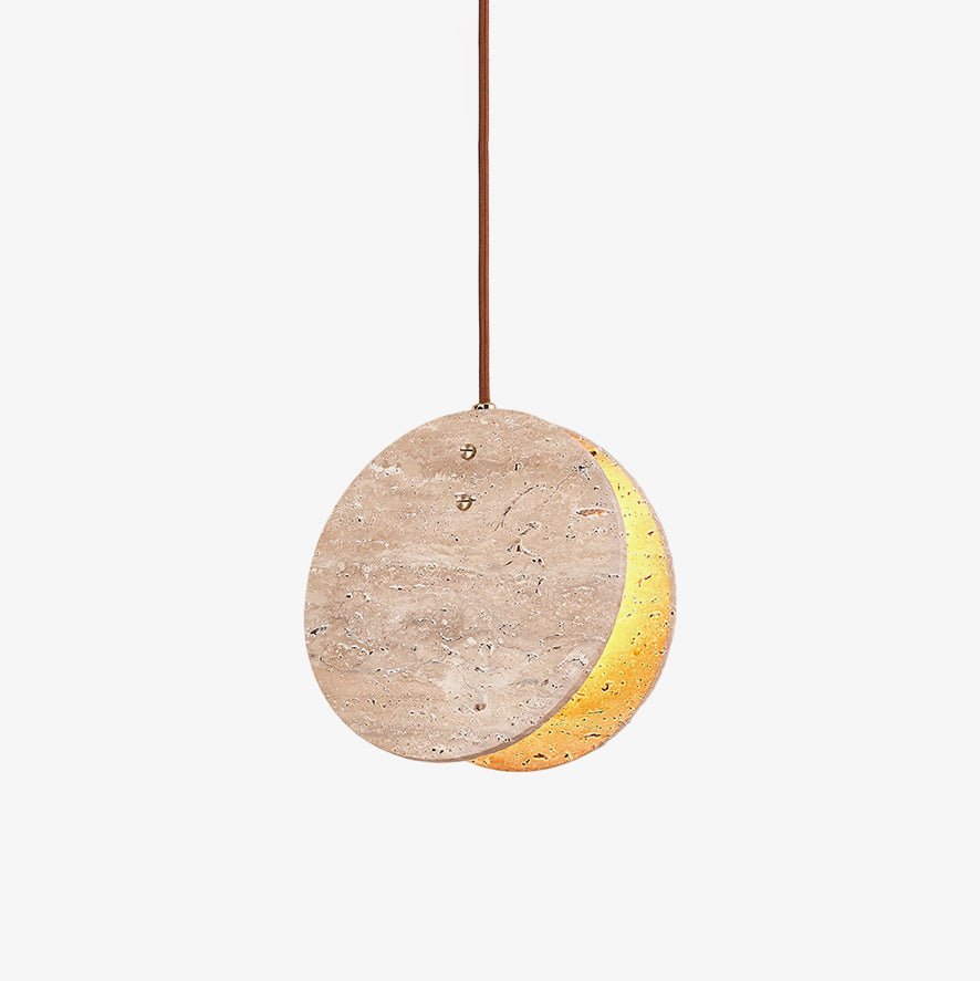 Lunarae Suspension Croissant en Travertin - Neutralighting