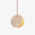 Lunarae Suspension Croissant en Travertin - Neutralighting