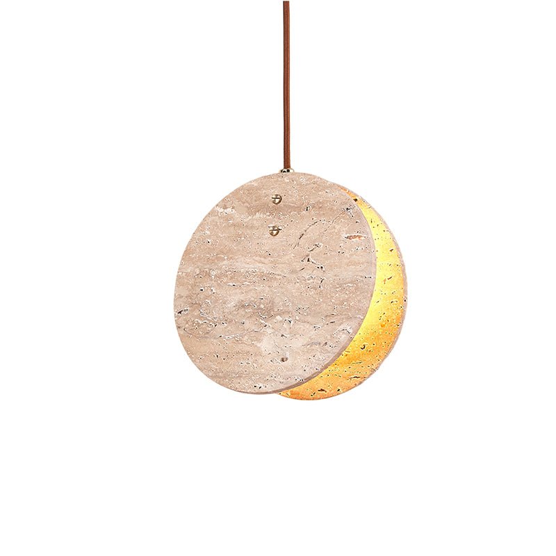 Lunarae Suspension Croissant en Travertin - Neutralighting