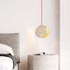 Lunarae Suspension Croissant en Travertin - Neutralighting
