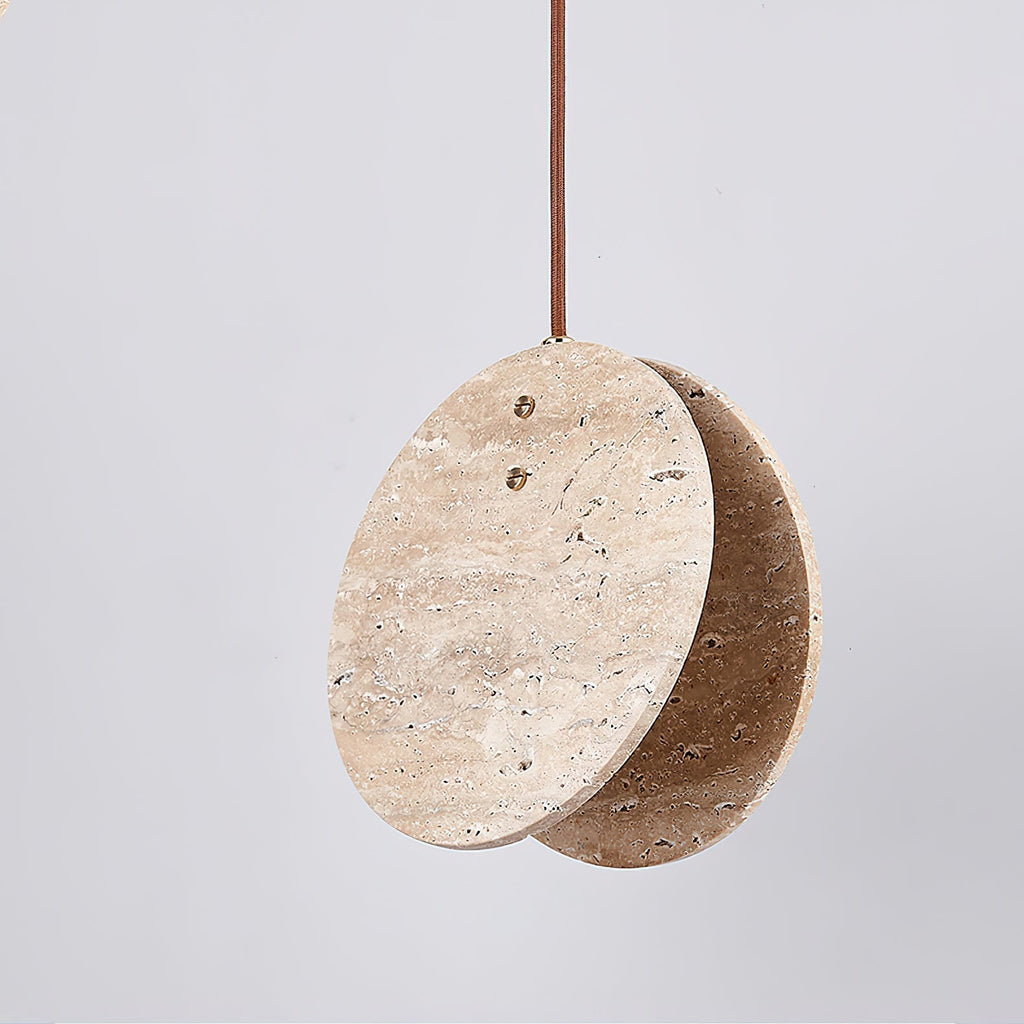 Lunarae Suspension Croissant en Travertin - Neutralighting