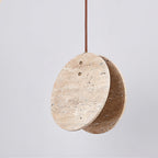 Lunarae Suspension Croissant en Travertin - Neutralighting