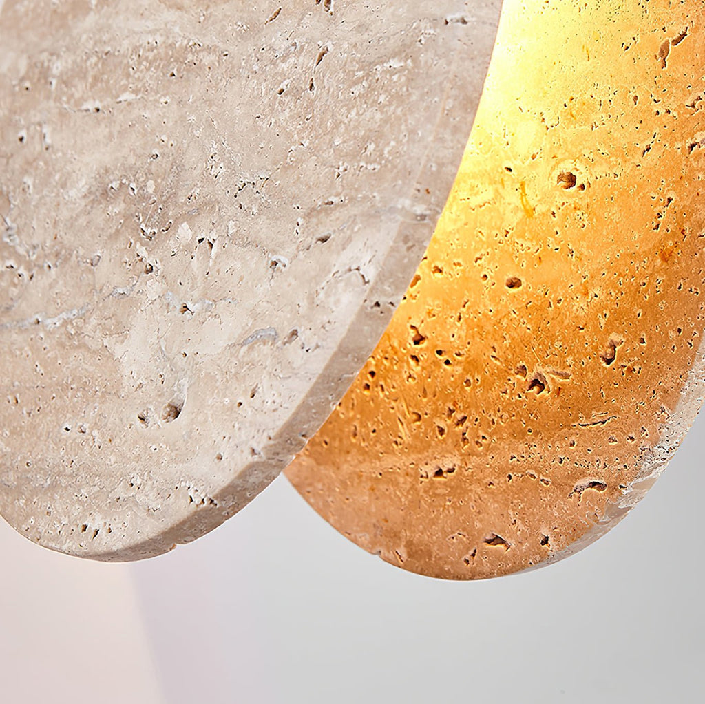Lunarae Suspension Croissant en Travertin - Neutralighting