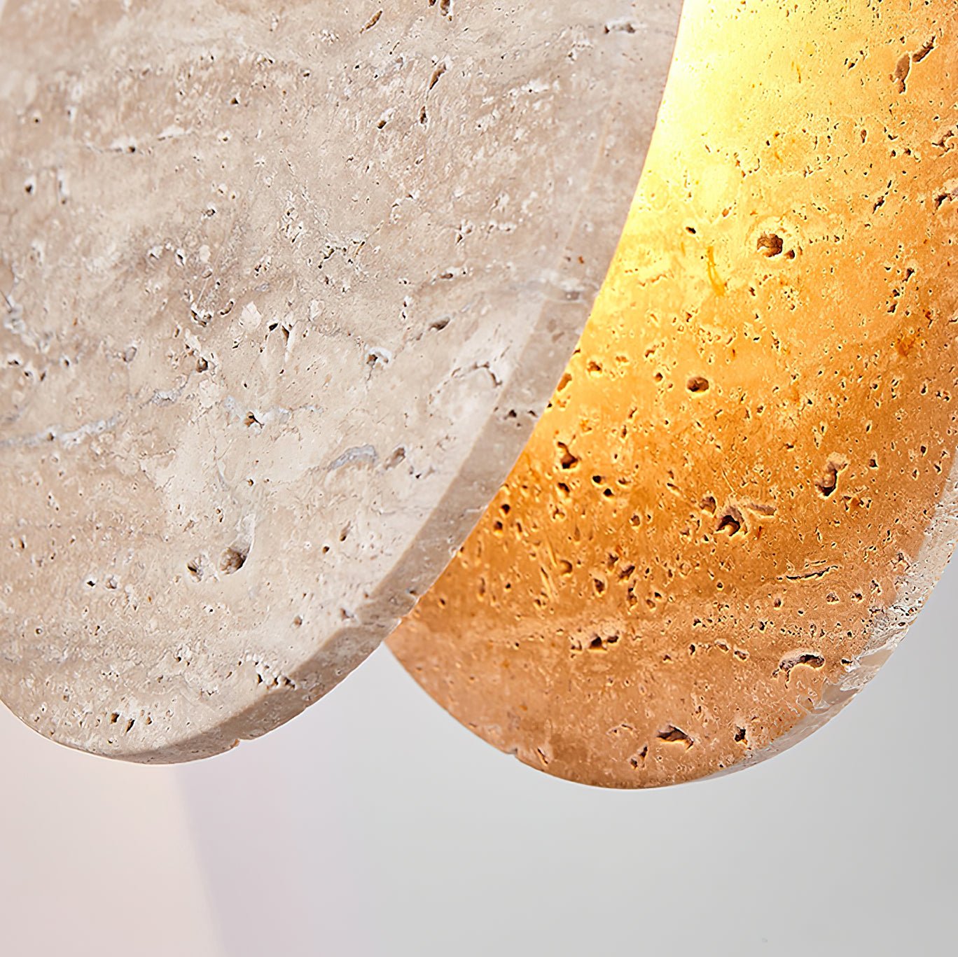 Lunarae Suspension Croissant en Travertin - Neutralighting