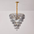 Aurora Lustre Fumée Gris Inversé Cristal Prisme - Neutralighting