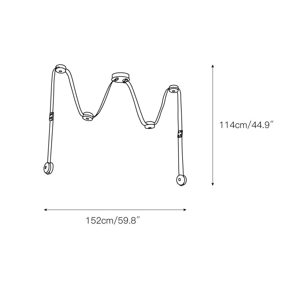 Elraearis Moderne Minimaliste LED Cuir Albâtre Lustre - Neutralighting