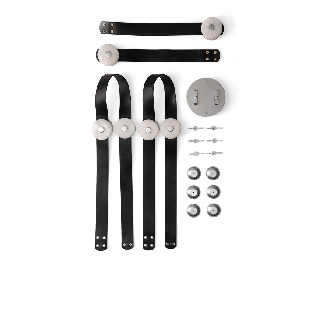 Elraearis Moderne Minimaliste LED Cuir Albâtre Lustre - Neutralighting