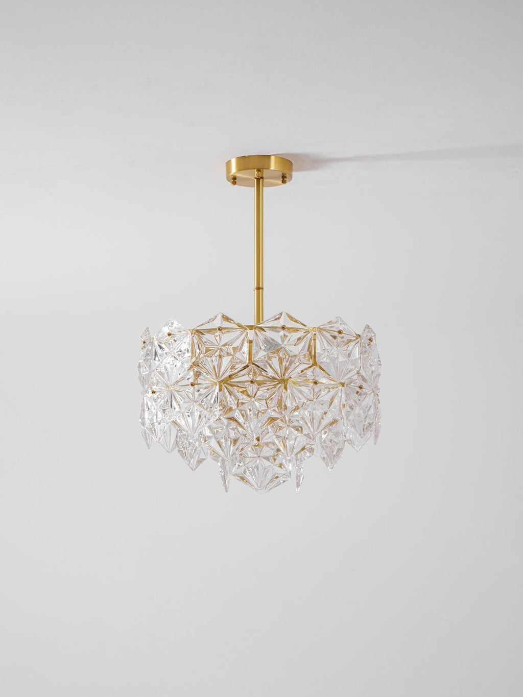 Lustra Chandelier en Verre Flocon de Neige Doré - Neutralighting