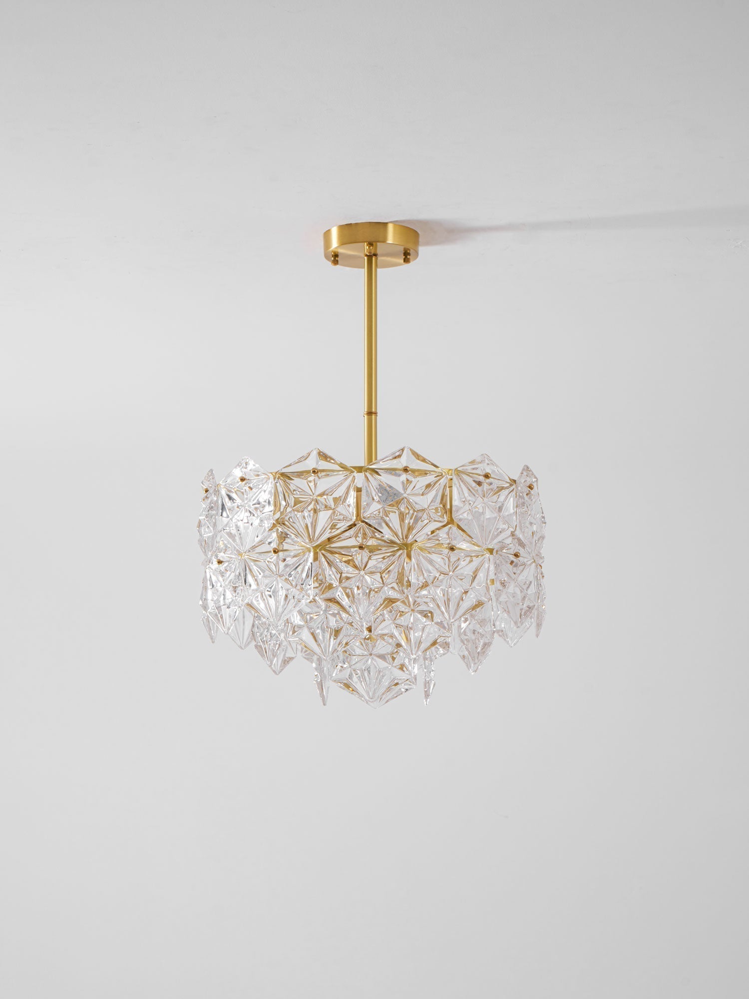 Lustra Chandelier en Verre Flocon de Neige Doré - Neutralighting