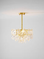 Lustra Chandelier en Verre Flocon de Neige Doré - Neutralighting