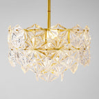 Lustra Chandelier en Verre Flocon de Neige Doré - Neutralighting