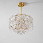 Lustra Chandelier en Verre Flocon de Neige Doré - Neutralighting