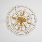 Lustra Chandelier en Verre Flocon de Neige Doré - Neutralighting