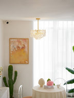 Lustra Chandelier en Verre Flocon de Neige Doré - Neutralighting