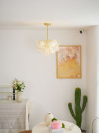 Lustra Chandelier en Verre Flocon de Neige Doré - Neutralighting