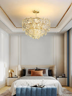 Lustra Chandelier en Verre Flocon de Neige Doré - Neutralighting