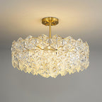 Lustra Chandelier en Verre Flocon de Neige Doré - Neutralighting