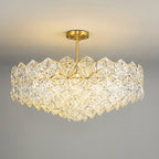 Lustra Chandelier en Verre Flocon de Neige Doré - Neutralighting