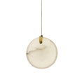 Utalionis Moderne Minimaliste Laiton Albâtre Suspension - Neutralighting