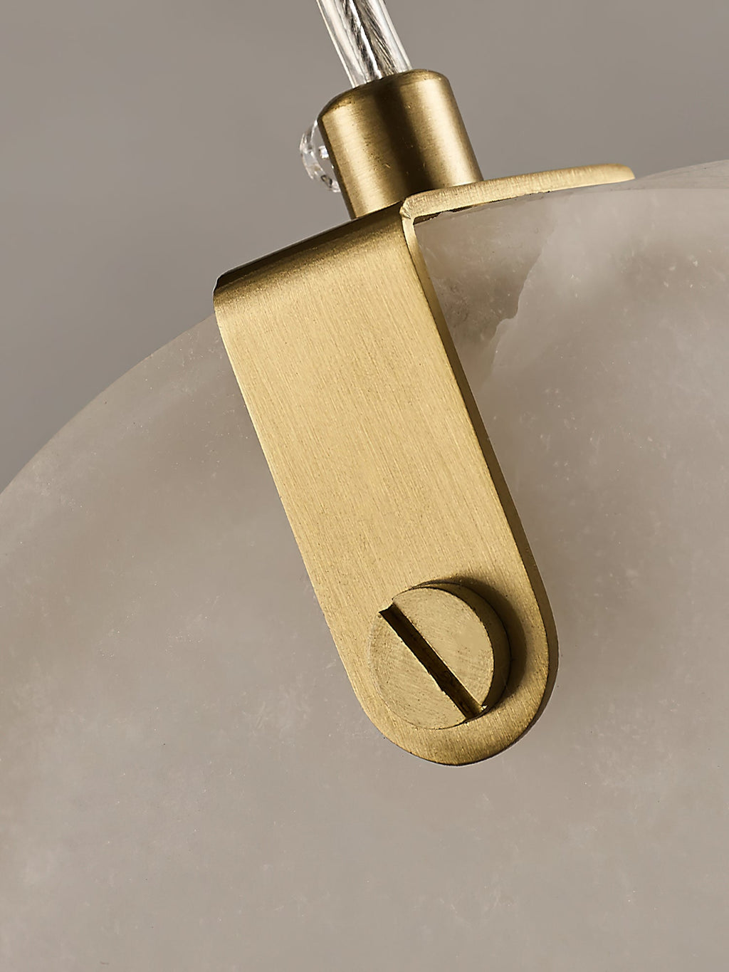 Utalionis Moderne Minimaliste Laiton Albâtre Suspension - Neutralighting