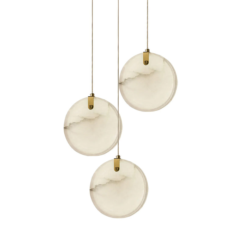 Utalionis Moderne Minimaliste Laiton Albâtre Suspension - Neutralighting