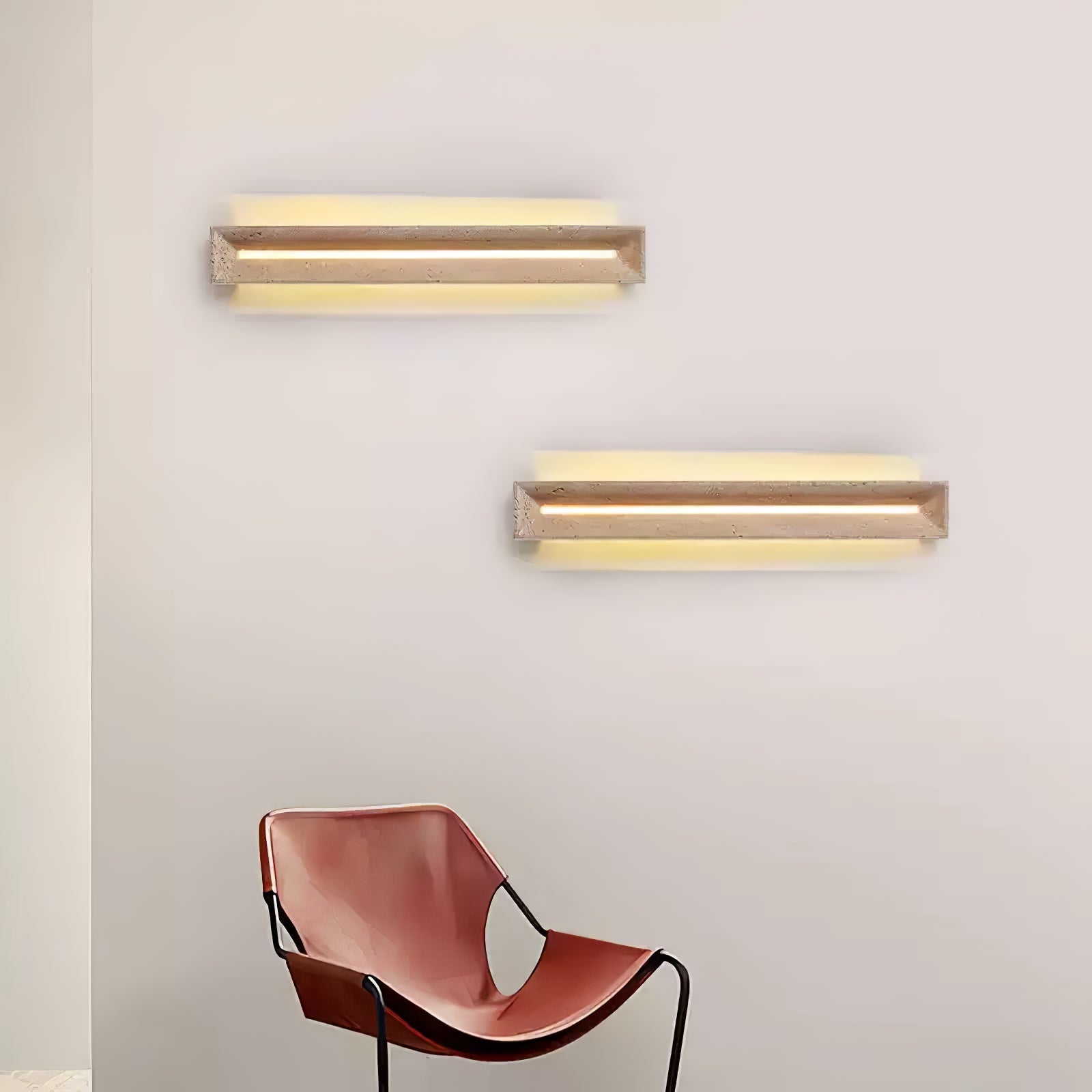 Anoren Applique Murale Minimaliste en Travertin - Neutralighting