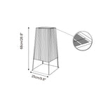 Solara Lampe de Poteau Extérieure à Lames Verticales - Neutralighting