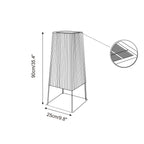 Solara Lampe de Poteau Extérieure à Lames Verticales - Neutralighting