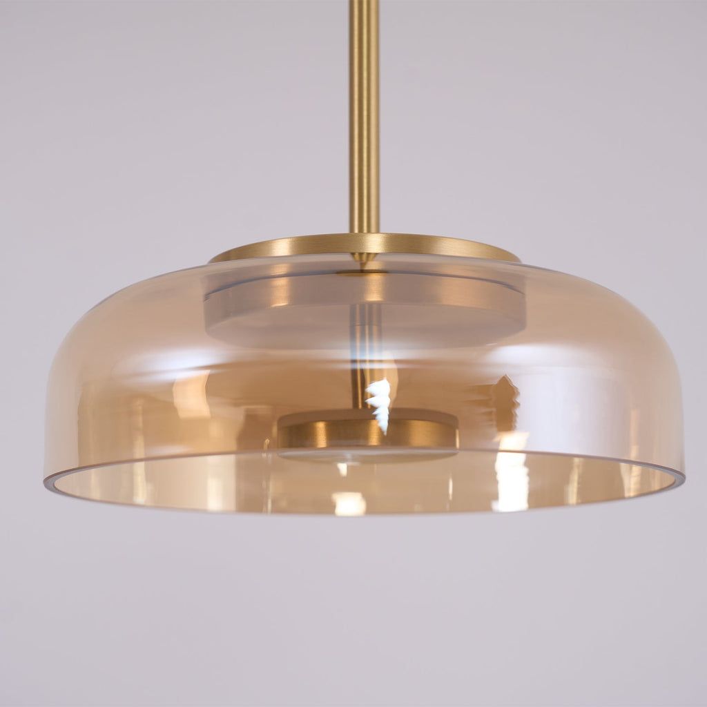 Lustra Suspension en Verre Transparent Élégante - Neutralighting