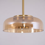 Lustra Suspension en Verre Transparent Élégante - Neutralighting