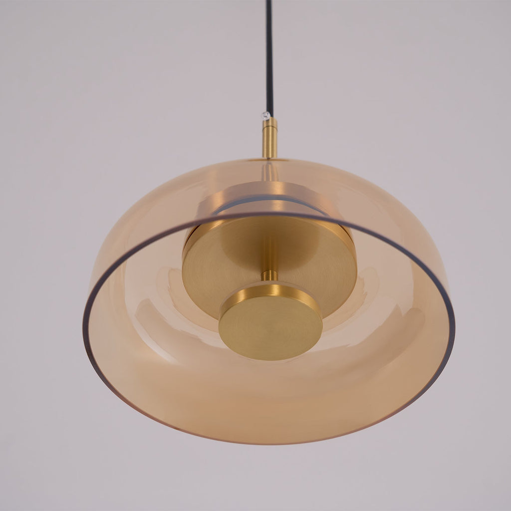 Lustra Suspension en Verre Transparent Élégante - Neutralighting