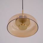 Lustra Suspension en Verre Transparent Élégante - Neutralighting