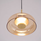 Lustra Suspension en Verre Transparent Élégante - Neutralighting