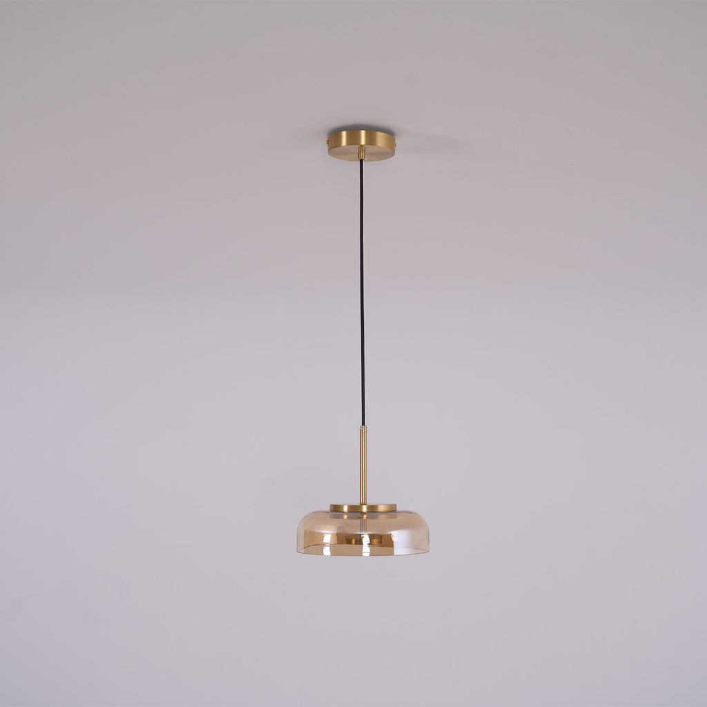 Lustra Suspension en Verre Transparent Élégante - Neutralighting