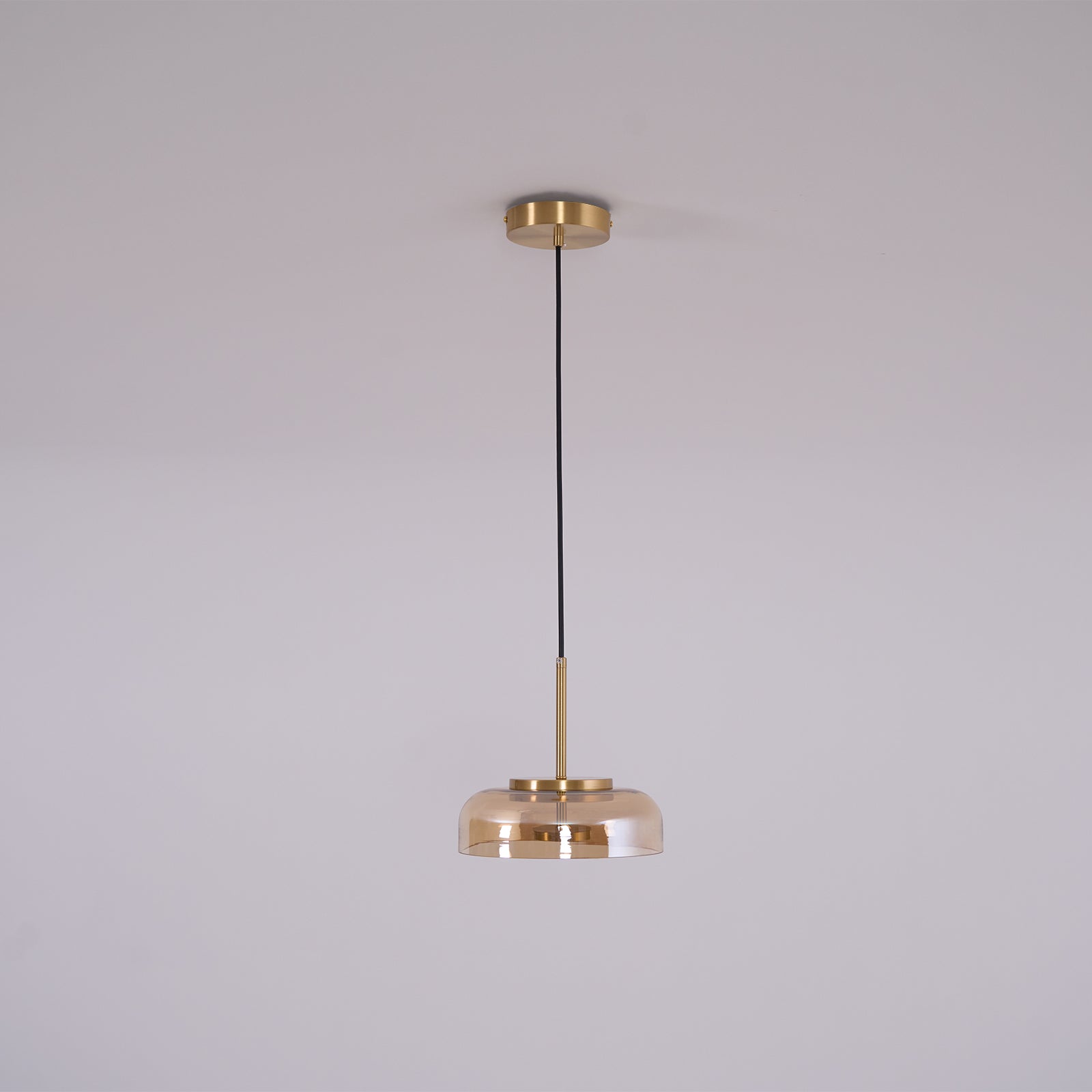 Lustra Suspension en Verre Transparent Élégante - Neutralighting