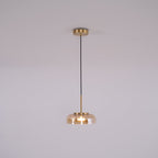 Lustra Suspension en Verre Transparent Élégante - Neutralighting