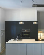 Lustra Suspension en Verre Transparent Élégante - Neutralighting